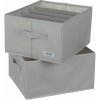 Ruhhy 22485 Organizér na oblečenie 2 x 15 l, sivá