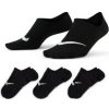 Nike Everyday Plus Lightweight Womens Training Footie Socks 3 Pairs Čierna