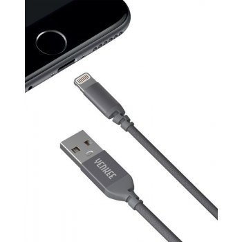 Yenkee YCU 611 GY USB / lightning, 1m, sivý