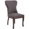 Design-Shop Windsor látka drevené nohy antik tmavé Tmavo sivá
