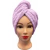 Rýchloschnúci froté Turban na vlasy fialový TiaHome