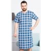 Gazzaz Cube pánská noční košilekr.rukáv modrá