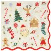 Meri Meri Vianočné papierové servítky Jolly Christmas 16 ks