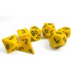 Kocky Chessex Opaque Polyhedral 7-Die Sets Yellow w/black