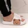 Biele gumené šľapky UNISEX BEAR
