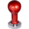 Buna café tamper, kov, červený, 53 mm, nerez mat, plochý