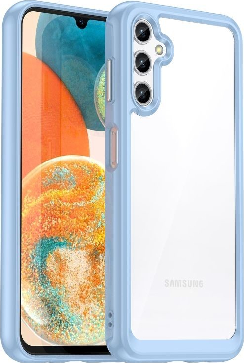 Púzdro Colorful Acrylic case Samsung Galaxy A14 4G/5G modré