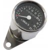 Mini tachometer, 2:1 mph chróm s čiernym štítkom