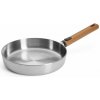 Woll Nerezová pánev Logic Steel s dřevěnou odnímatelnou rukojetí, Ø 24 cm 1524WLCS