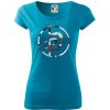 Krav maga maskáčový nápis - Dámske tričko Pure - 2XL ( Svetlý tyrkys )