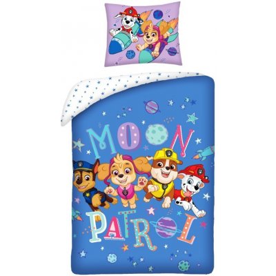 Halantex obliečky Paw Patrol Moon Patrol 140x200 70x90 PAW-473BL