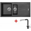 Akčný set Sinks PERFECTO 1000.1 Metalblack + batéria MIX 3 P GR