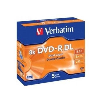Verbatim DVD+R 8,5GB 8x, 5ks