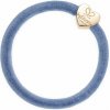 By Eloise London Velvet Gold Heart farba Dove Blue