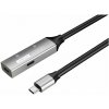 PremiumCord USB-C repeater a predlžovací kábel Male-Female, 5Gbps Aluminium 15m ku31rep15al