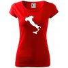 Taliansko obrys - Dámske tričko Pure - XL ( Červená )