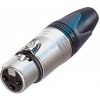 NEUTRIK NC3FXX, káblový XLR konektor, samica, 3-pin silver