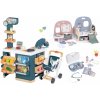 Set obchod elektronický s váhou a skenerom Super Market a domček pre bábiku Smoby s 5 miestnosťami a opatrovateľský kufrík