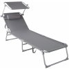 tectake 403413 plážové ležadlo chloé - šedá
