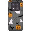 Picasee silikónový čierny obal pre Xiaomi Redmi Note 14 Pro 4G - Spooky crew
