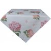 Clayre & Eef Bavlnený obrus s kvety hortenzie Vintage Grace - 150*150 cm - Clayre & Eef
