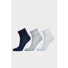 PONOŽKY 3-PACK GANT SOCKS 3-PACK modrá 19/21