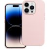 Kryt ochranný Mag Cover pre Apple iPhone 14 Pro, kožený, světle růžová