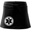 Rescue logo samostatné guľaté - Športová sukne - two in one - XS ( Čierna )