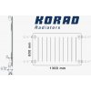 KORAD Radiátor 10K 600/1300 (KORAD 10K 600/1300)