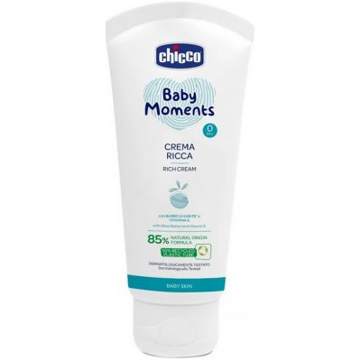 CHICCO Krém vyživujúci Baby Moments 85% prírodných zložiek 100 ml, 0m+