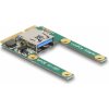 Delock Mini PCIe I/O 1 x USB 2.0 Typ-A samice full size / half size