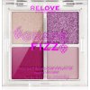 Revolution Relove Pocket Palette paletka očných tieňov Grape Fizz 4 x 0,72 g