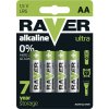 EMOS Alkalická batéria RAVER AA (LR6), 4ks B7921