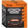 LED Lampa Hexagón Stropný Panel Osvetlenie do Garáže Dielne 298x209 cm
