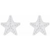 Eppi Strieborné náušnice hviezdice Teagan E37430