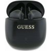 Guess Bezdrátová sluchátka Bluetooth do uší + dokovací stanice s potiskem klasického loga černá