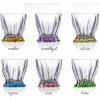 Bohemia Crystal Farebné poháre na whisky Plantica 6 x whisky 320 ml