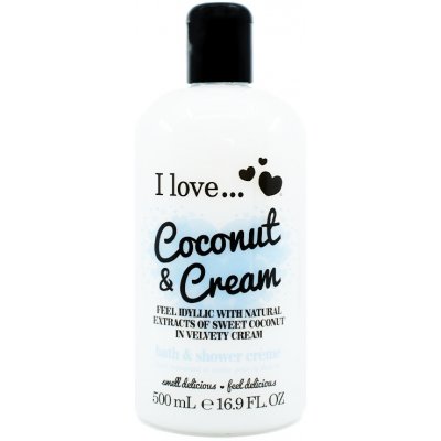 I Love Coconut & Cream Bubble Bath & Shower Creme 500 ml