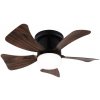 ZEVENTI ZEVENTI - LED Stmievateľný stropný ventilátor MUNDAKA LED/10W/230V hnedá + DO ZV0049 + záruka 3 roky zadarmo
