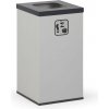 Kôš na triedený odpad 50 L, úchyt na vrece, sivý/čierny