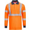 PORTWEST Polokošile FR76 Flame Resistant RIS, dlouhý rukáv, reflexní POR-FR76ORRL L Oranžová