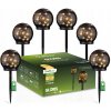 Solárna lampa zapichovacia Lumiled čierna 20 cm 6 ks