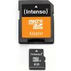 MicroSDHC karta Intenso 4GB Class 4 s SD adaptérom