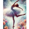 Diamantový obraz Baletka v bielych šatách
