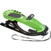 KHW Snow Future green - plastové sánky s volantom a ručnou brzdou, zelené