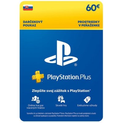 PlayStation Plus Essential Kredit 60 € (12M členství) SK od 60 € -  Heureka.sk