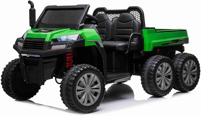 Beneo Farmárske elektrické autíčko RIDER 6X6 s pohonom štyroch kolies zelená