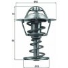 Termostat chladenia MAHLE ORIGINAL TX 126 82D (TX12682D)