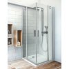 ROTH TOWER LINE TDO1 90cm dvere (polovica) sprchového kúta hranatého, sklo číre - 01 striebro (elox)