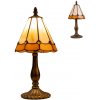 PREZENT 91 Stolná lampa TIFFANY TABLE, 1xE14/40W, KOV/SKLO, ANTIQUE BROWN/TIFFANY